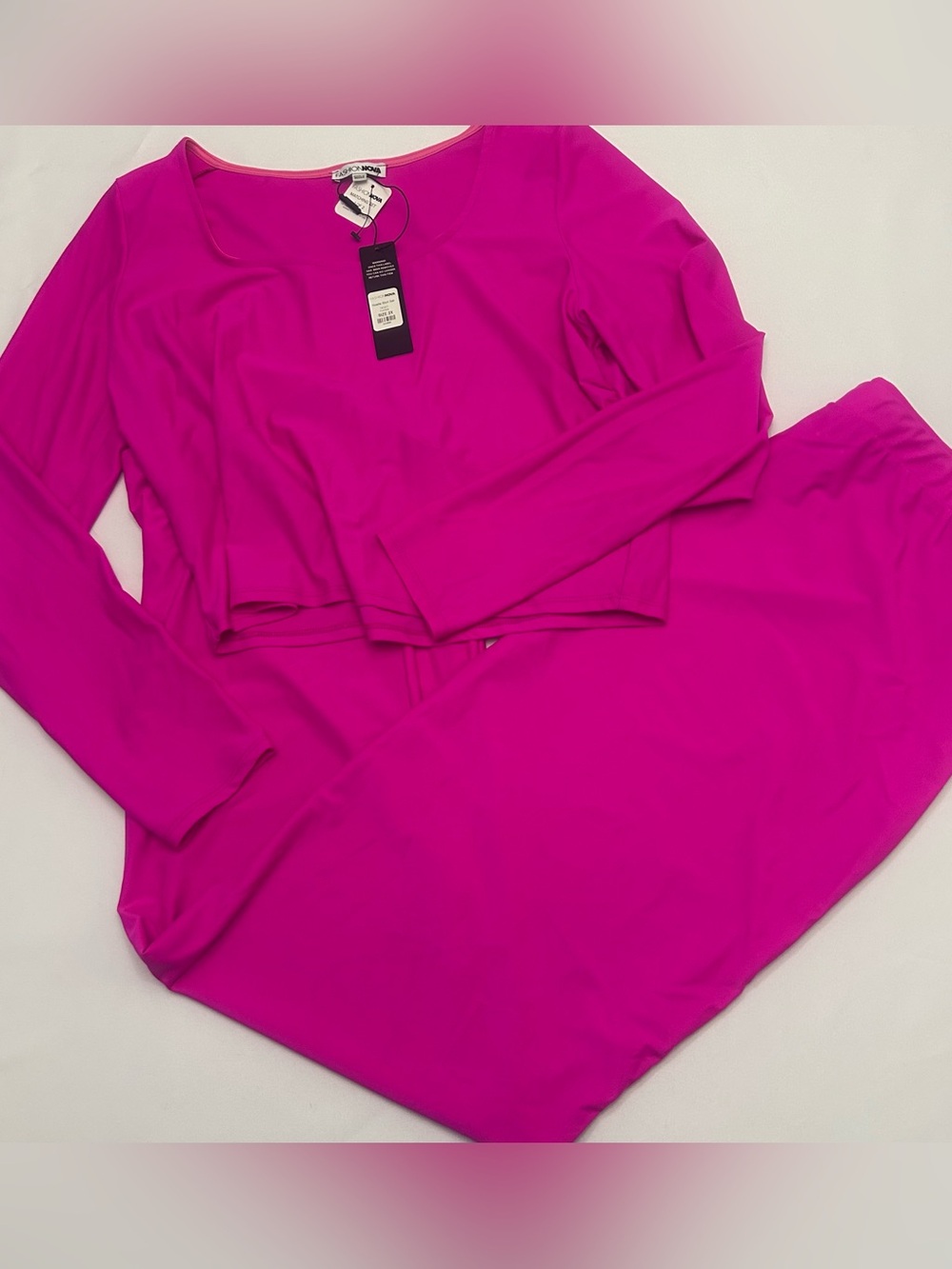 Fashion Nova Fuchsia Noelle Skirt Set - Size 2X